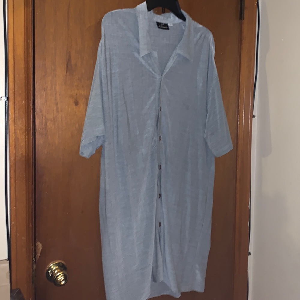 Positano Gray color Men size 1X Shirt